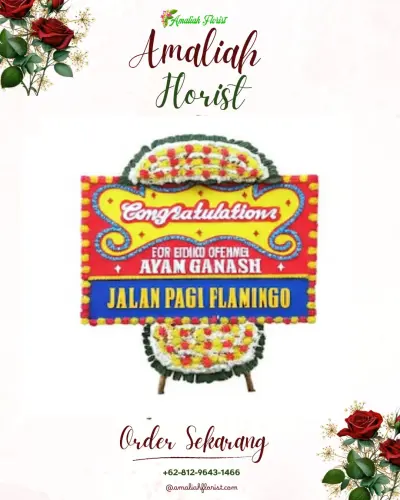 Bunga Papan Congratulation di Gebang Putih